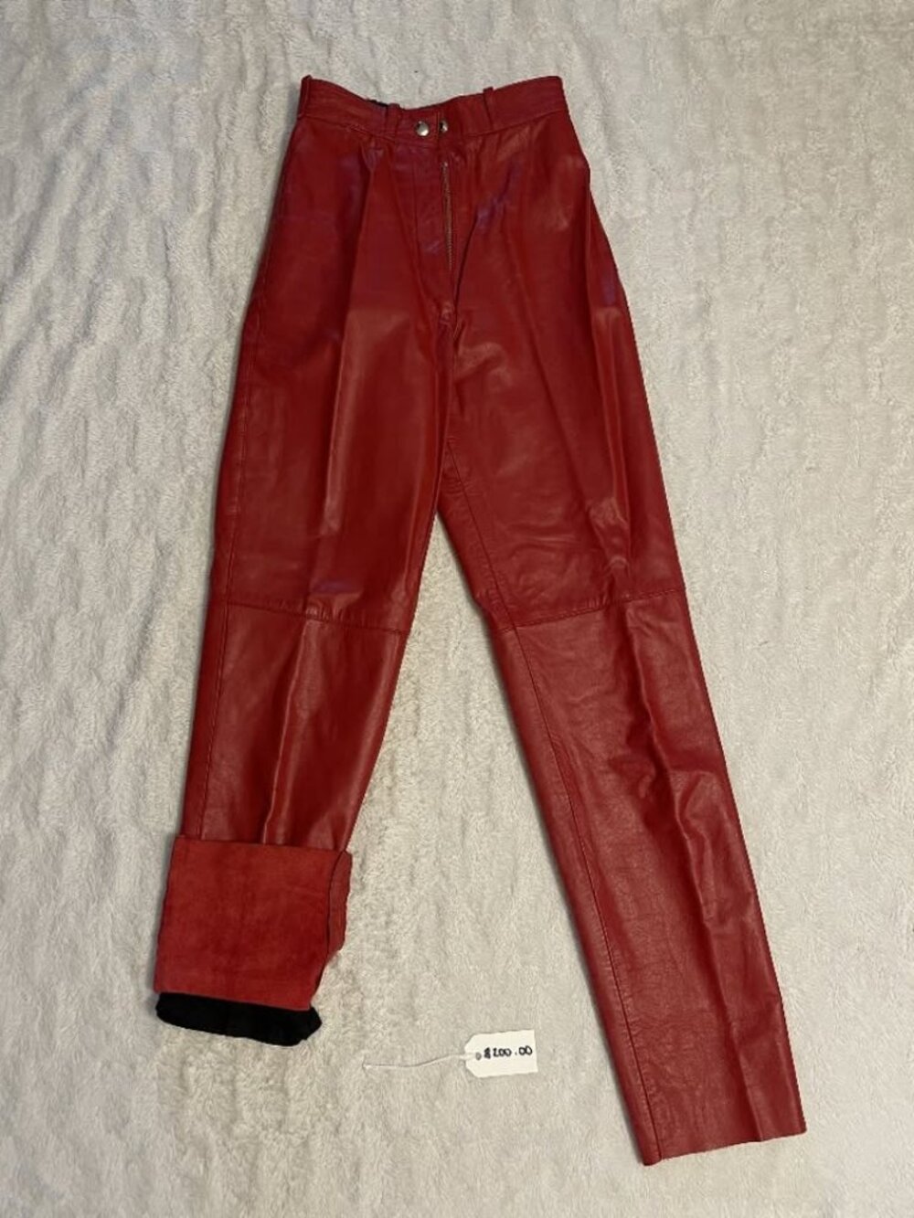 ✨Red Leather Pants